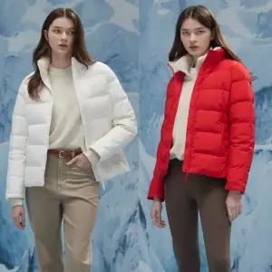 매장정품 여성 웜 플리스 헝가리 화이트 다운 자켓 4종 1736384