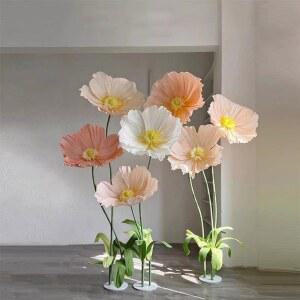 대형 자이언트 플라워 3종 촬영소품 세트 꽃지름 조형물 졸업식 인테리어 조화 배경 장미