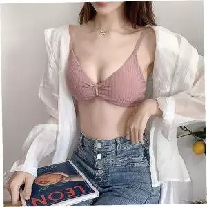 여성 소프트 패드 브라렛 노와이어 편안한 착용감 데일리 속옷 핑크 베이지 3색