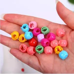 미니 컬러 헤어집게핀 10개입 세트 원형 클립 머리핀 올림머리 잔머리 고정