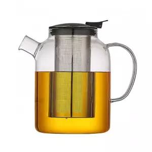 차우리기 유리주전자 CD500 1400ml 거름망티팟 티팟 포트 찻주전자 스텐 잎차 숙우