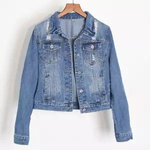 여자 빈티지 워싱 데님 청 자켓 기본 슬림핏