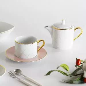 폴란드그릇 크리스토프바벨 서커스 티팟 티잔 티포원 핑크