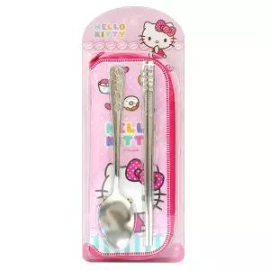 헬로키티 스텐수저케이스세트