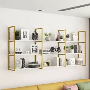 가방 진열장 철제 2단 골드 명품샵 인테리어 장식장 북선반 구두 경량렉 정리대 진열대