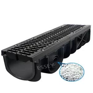 U형 측구수로관 트렌치 PE 그레이팅 커버포함 하수관 배수로 덮개