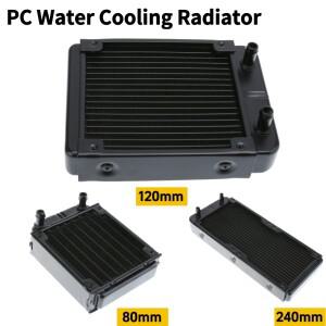 1개 120mm 18튜브 알루미늄 컴퓨터 수냉식 라디에이터 히트 싱크 부품