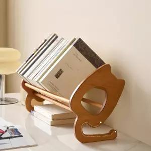 원목 정리함 수납 책장 이동식 잡지꽂이 북유럽 블랙월넛