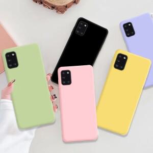 삼성 호환 갤럭시 A31 A41 A51 A12 A22 A32 A42 A52 A72 4G 5G호환용 액체 실리콘 소프트 폰 케이스 백 커
