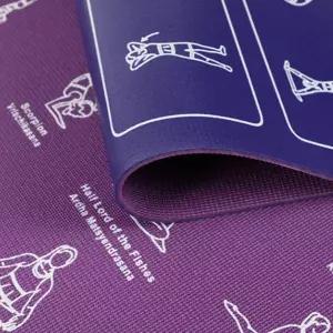 운동 매트 초보자 가정용 피트니스 요가 매트 트레이닝 휴대용 바닥 가이드 미끄럼 방지