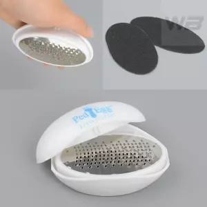 와볼샵 발각질 제거기 에그 강판채칼형 풋파일 뒤꿈치 달걀 계란형 굳은살 2IN1