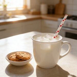 130Pcs 일회용 종이 빨대 주스 생분해성 차 데이 파티 발렌타인 마시는 모양의 스무디 빨간색 하트