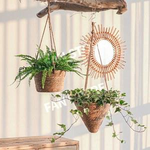 바이디움 라탄 라탄화분바구니 커버 바구니 식물 행잉플랜트 화분