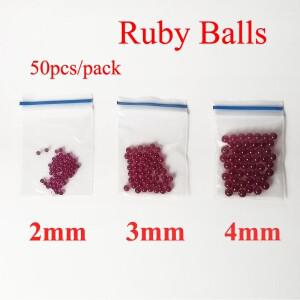 합성 커런덤 보석 스톤 루비 쿼츠 볼 OD 2mm 4mm