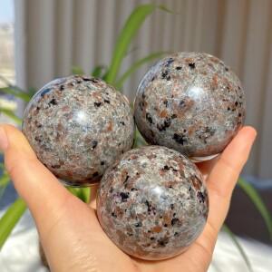 천연 유퍼라이트 볼 석영 크리스탈 구체 광물 표본 레이키 힐링 에너지