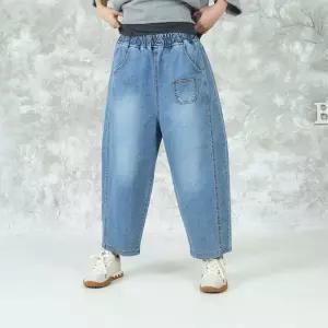 벅시루 미니포켓 프리사이즈 여성 봄가을 밴딩 배기 청바지 456