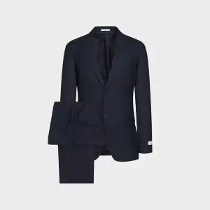 [롯데백화점]본 남성 S/S 춘하 스트레치 크리스피노 인디고 정장 BN4SJA003PA103NY