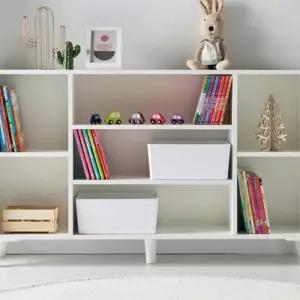 미소엔 낮은책장 선반 유아교구장 1400 아기장 책꽂이