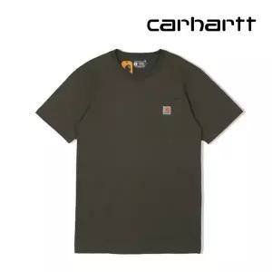 칼하트 워크웨어 포켓 반팔티셔츠 더스티 올리브 K87-DO