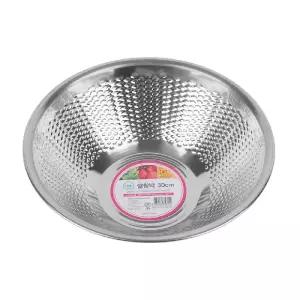 스텐 원형 쌀함박-30cm 주방 조리 세척 대야 바가지/가정용/업소용/구내식당/믹싱볼/스텐볼/다라이/그릇