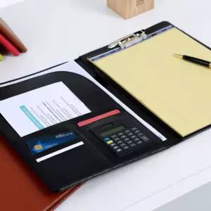 (아인텍) 프로젝트화일 2단노트용패드 수납 레포트 다이어리 수첩 메모 여행용 가죽리포트