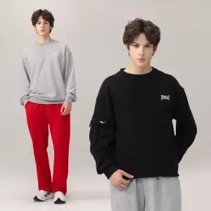 에버라스트 남자 미니쭈리 런닝복 세트 카고 맨투맨+일자팬츠