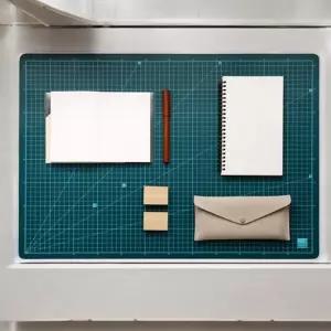 녹색 데스크매트 특대 A1 책상 고무판 깔용 사용이편리한 소품 보드 깔개 깔판 덮개