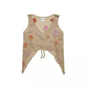 타치 클로딩 여성 말리 핸드 자수 탑 골드 MALI-GD