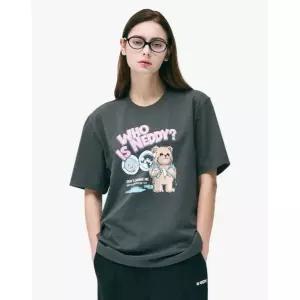 브랜드정품 널디 NDY 네디 런드리 반팔 티셔츠 (화이트크림차콜) 233450