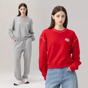 에버라스트 여성 미니쭈리 런닝복 세트 맨투맨+일자팬츠