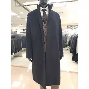 [하프클럽/바쏘옴므]바쏘옴므 세이브존05 블랙차이나울혼방핸드메이드오버핏롱코트 WSZ4CJ133ABKA