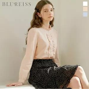 [블루레이스] 프릴 포인트 레이어 블라우스_B6S1BL5301