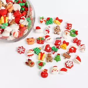 크리스마스 데코덴 파츠 장식 80개 [3732]