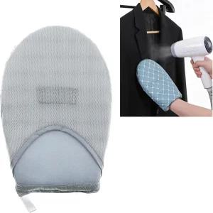 엘레가페르마 찜기 장갑 찜용 옷용 스티머 다림질 플랫폼이 내장된 파란색 격자 이중층 안전한 원단 관리를