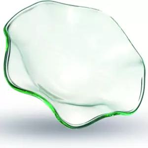 LYMGS 4.5인치 교체용 플런싱 오일 워머 접시 115mm 러플 엣지 왁스 멜트 라이너 유리 향 아로마 테라피