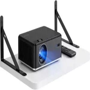 벽용 KVTUKIAIT 플로팅 프로젝터 선반 라우터용 솔리드 우드 AV 벽걸이 케이블 박스 모뎀 및 게임 콘솔