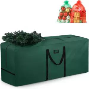 7.5피트 크리스마스 트리 보관 가방 - 헤비 듀티 600D 옥스포드 강화된 손잡이와 인조 나무 홀리데이 장식