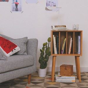 서점 캐비닛 보관함 잡지 받침대 색상 레코드판 수납장 전축장 LP 보관대 소파 우드