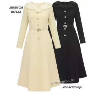 [미니멈]MD 시스루 러플 카라 원피스  MD MZAAWO1030_CJ