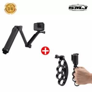 SMJ 고프로12 11 10 9 8 7 3WAY 모노포드 셀카봉 핑거그립 세트 액션캠거치대