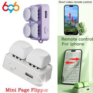 간편한 블루투스 리모컨 휴대용 숏 동영상 미니 소형 호환 키패드 듀얼 버튼 전자책 페이지 넘김기 태블릿