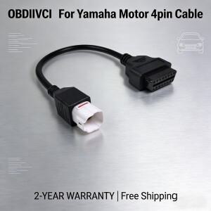 야마하 4핀 OBD2 커넥터용 바이크 오토바이 모토바이크 4핀-16핀 케이블 모토 연장