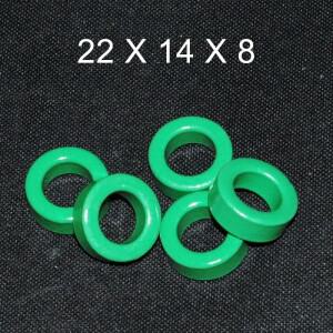 페라이트 코어 EMI 필터 링 기생충 방지 토로이드 비드 코일 억제 22x14x8mm 5 개