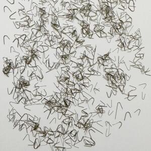 [호환품]100pcs 시계 수리 스프링 부품 메탈 U 자형 V 기계 운동 범용 액세서리