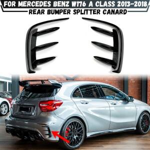 [호환품]자동차 후면 범퍼 스포일러 사이드 카나드 핀 에어 벤트 메르세데스 벤츠 호환 A 클래스 W176 A200