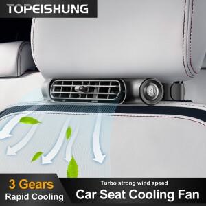 TOPEISHUNG 3 단 카시트 등 냉각 선풍기 휴대용 USB 충전 듀얼 헤드 회전 넥 쿨러 여름 자동차 액세서리