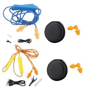 [호환품]CJSD-작업용 소음 억제 청력 보호- 블루투스 이어 플러그 키트(2개) 건설 현장 많은 장소용