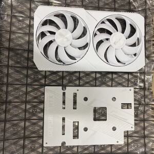 백플레이트가 포함된 asus 호환 RTX3060 미니 소형 호환 그래픽 카드용  화이트 라디에이터 쿨러
