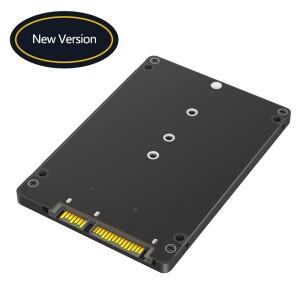 M.2 - SATA3.0 2230 2242 B/B+M 키 SATA 프로토콜 SSD용 7mm 플라스틱 케이스 2.5인치 외부 인클로저 라이