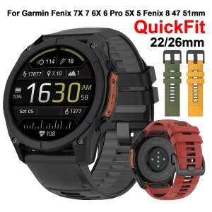 가민 호환 페닉스 8 47 51mm 7X 7 프로 솔라/6X 6/에픽스 프로/포러너 965 955 945 935 밴드용 퀵핏 22mm
